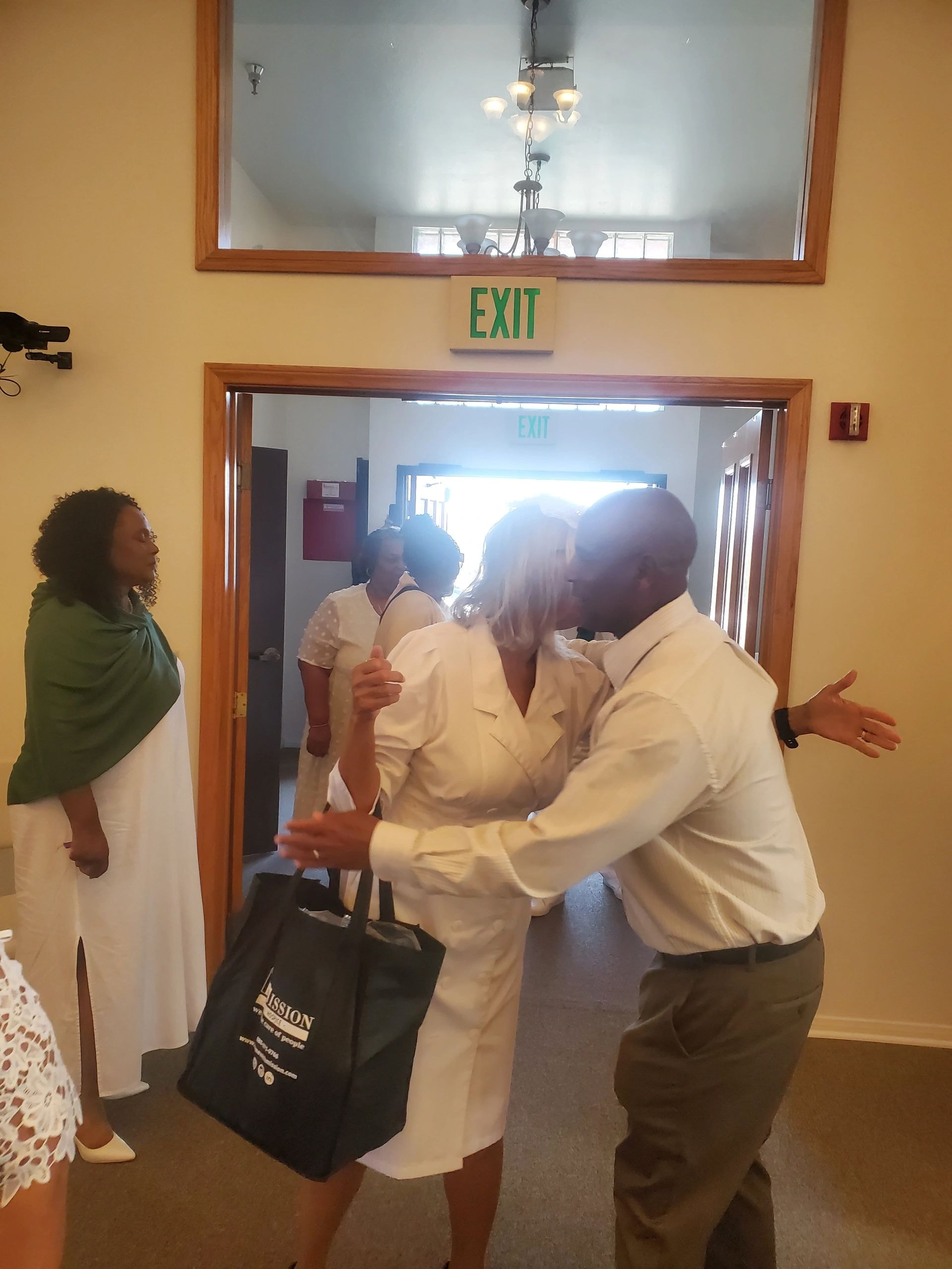 Community gathering at Phillip Temple